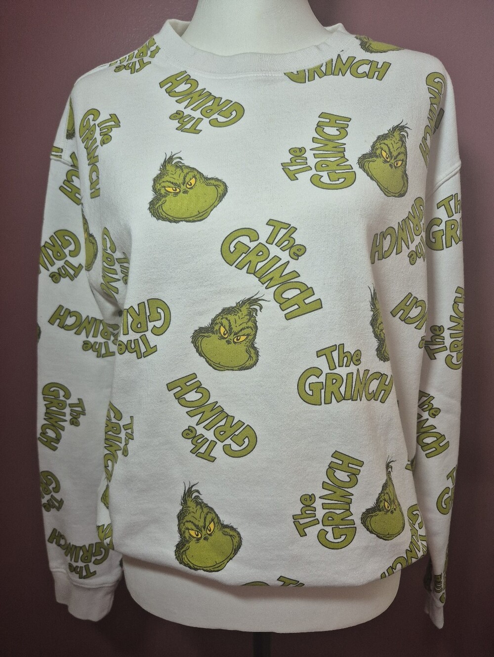 Dr. Suess The Grinch Sweatshirt - Womens Size Medium